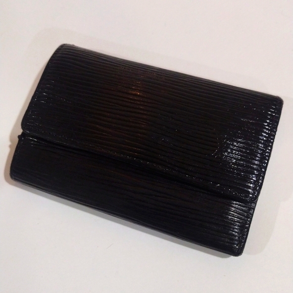 Vintage Authentic Louis Vuitton Black Epi Leather 6 Ring Key Holder Case 4 x 3" - Picture 3 of 14